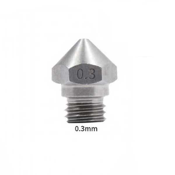 3D Yazıcı Parçaları - 0.3mm Çelik Nozzle MK10-4mm-M7