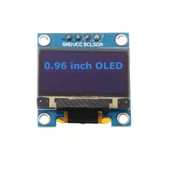 0.96 inch I2C OLED Ekran 128x64-Mavi/Siyah - Thumbnail