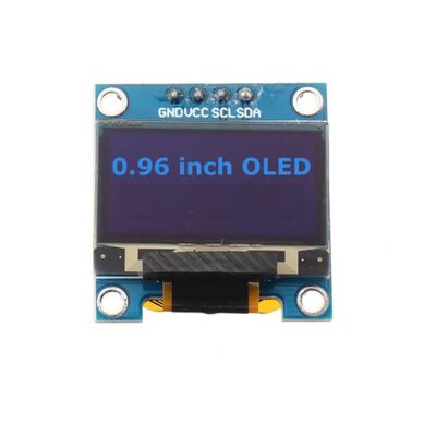 0.96 inch I2C OLED Ekran 128x64-Mavi/Siyah - 1
