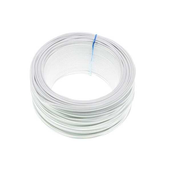 Jumper - Dupont Kablo - 100 Metre Tek Damarlı Montaj Kablosu 24 AWG - Beyaz