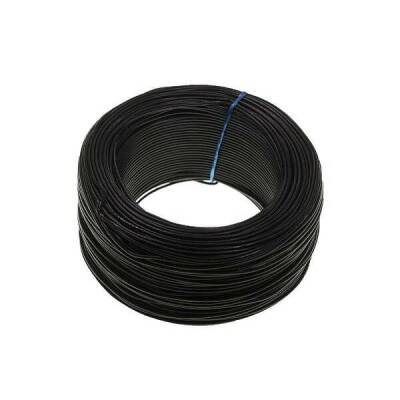 100 Metre Tek Damarlı Montaj Kablosu 24 AWG - Siyah - 1 data-big=