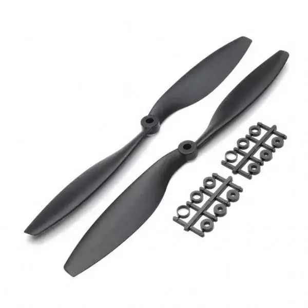 1045 Plastik Drone CW/CCW Pervane Seti-Siyah - 1
