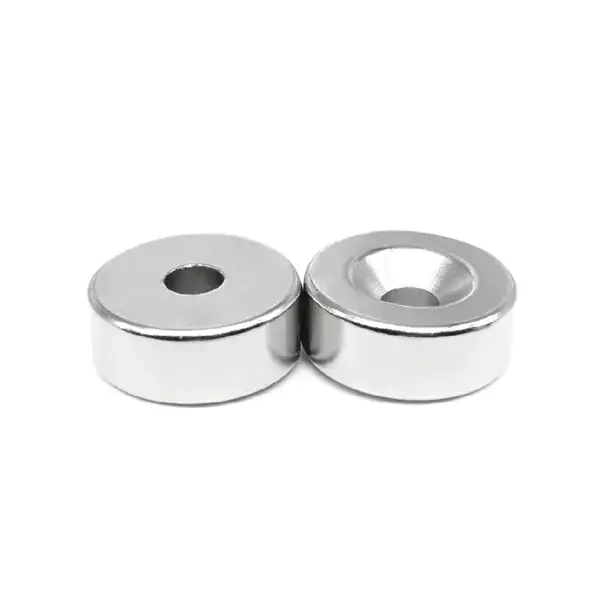 10x5-4mm Havşa Delikli Neodyum Güçlü Mıknatıs - 1