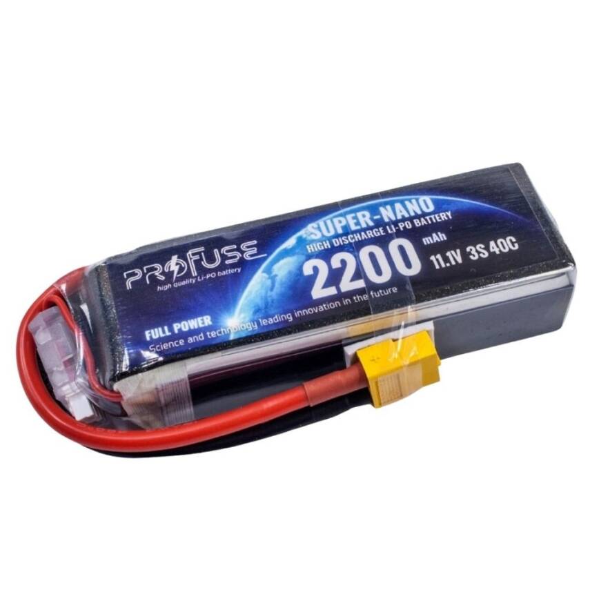11.1V 3S 2200mAh 40C Lipo Batarya - 1
