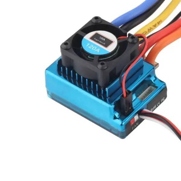 120A ESC 1/10 RC Araba Fırçasız Motor Kontrolcüsü - 2
