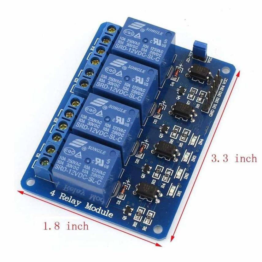 12V 4 Kanal Röle Modül - 3
