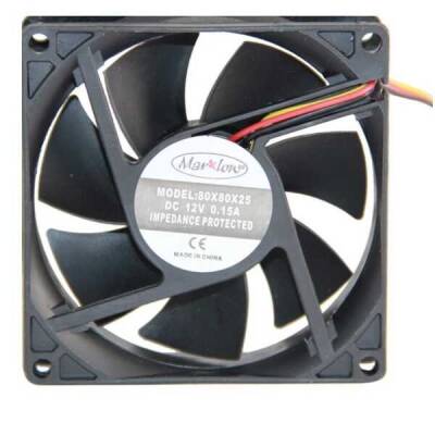 12V DC 3 Kablo FAN 80x80x25mm - 2 data-big=