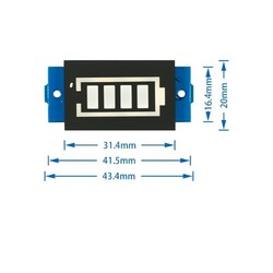 1S Lityum Batarya Kapasite Göstergesi Modülü - Thumbnail