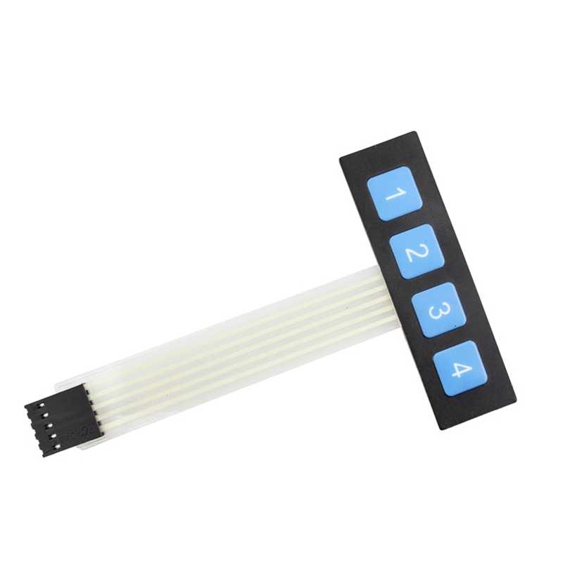 Arduino Uyumlu Sensör - Modül - 1X4 Membran Tuş Takımı
