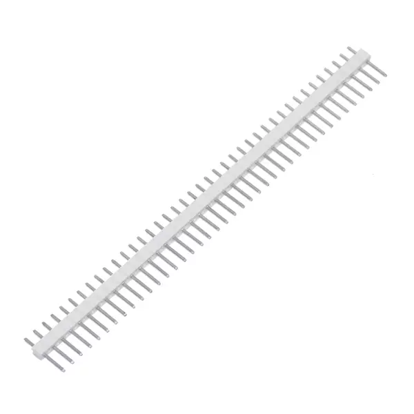 Konnektör - Klemens - 1x40 180 Derece Erkek Pin Header - Beyaz