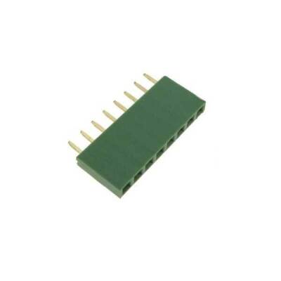 1x8 Pin Dişi Header - Yeşil - 1 data-big=