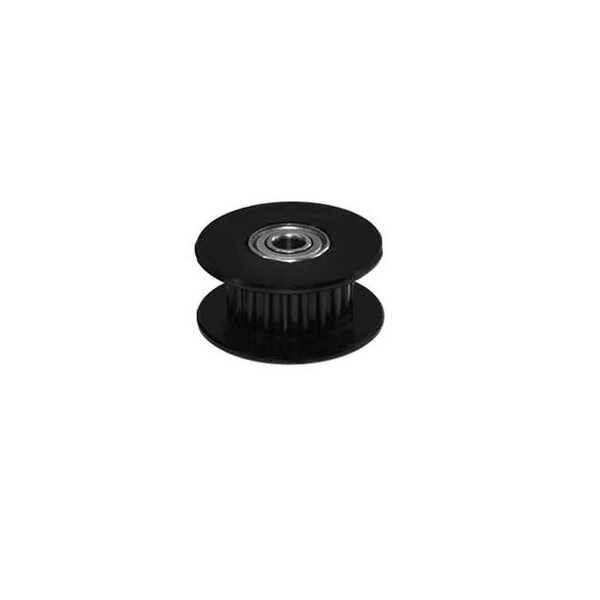 20 Diş GT2 6mm Rulmanlı Kasnak - 3mm Şaft Çapı - Siyah - 1