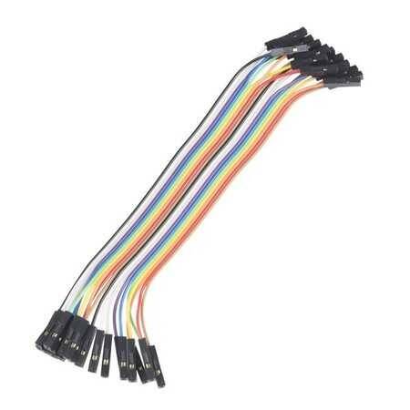 20 Pin Ayrılabilen Dişi-Dişi Jumper Kablo-200mm - 1