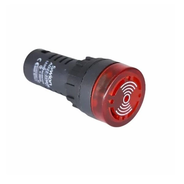 220V 22mm Ledli Buzzer - AD22-22SM - 1