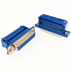 Flat Kablo - 25 Pin Dişi Flat Kablo İçin Sıkıştırmalı D-Sub Konnektör
