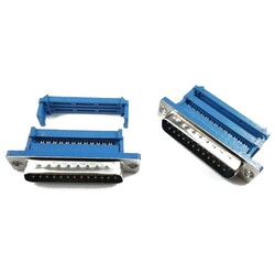 25 Pin Erkek Flat Kablo İçin Sıkıştırmalı D-Sub Konnektör - Thumbnail