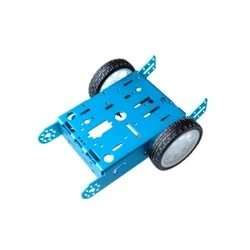 Robotik Kodlama - 2WD mBot Robot Alüminyum Şase Kiti-Mavi