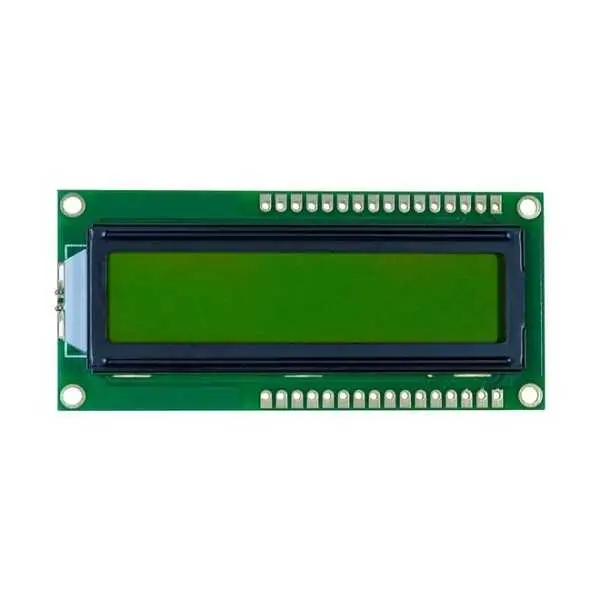 2x16 LCD Ekran Yeşil - Çift Taraflı - 1