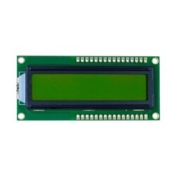 2x16 LCD Ekran Yeşil - Çift Taraflı - Thumbnail