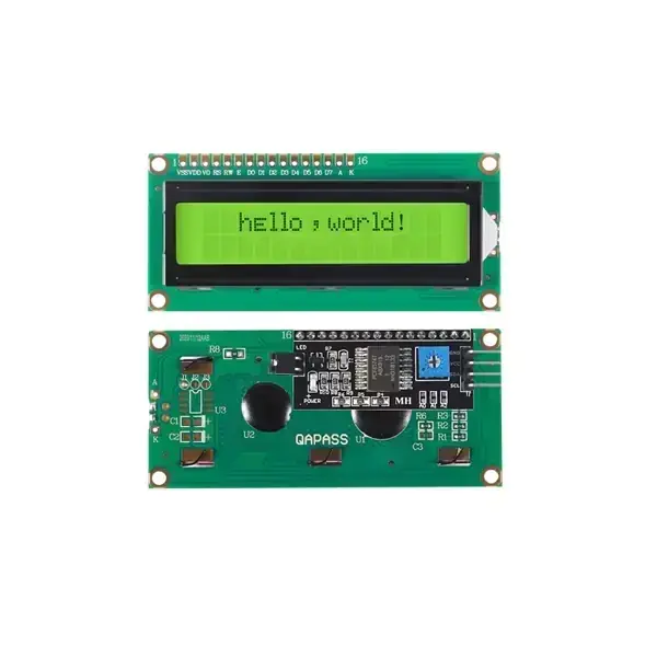 2x16 Lcd Ekran Yeşil + I2C Arayüzü Modülü - 1