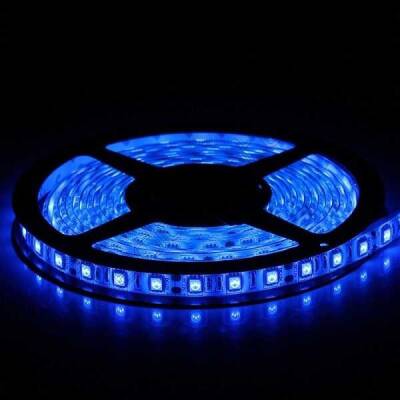 3 Çipli İç Mekan Şerit Led 5 Metre - Mavi - 2 data-big=