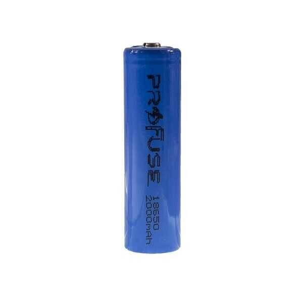 3.7V 2000mAh 18650 Li-ion Şarjlı Pil - Başlı - 1