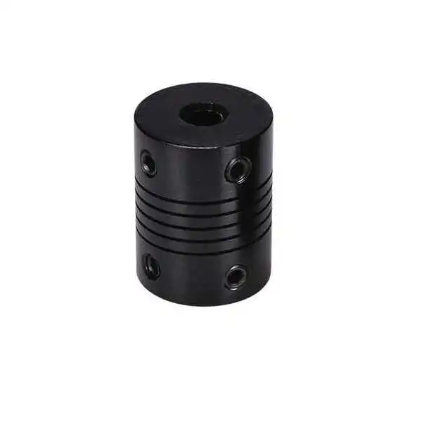 Kaplin - Coupler - 3D Printer Esnek Kaplin 5x5mm Coupler - Siyah