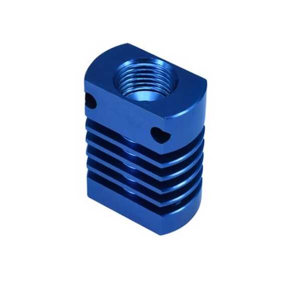 3D Yazıcı Parçaları - CR 10 Uyumlu 3D Yazıcı Alüminyum Soğutucu Gövde MK10 Mavi