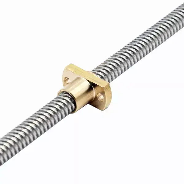 3D Yazıcı Z Ekseni Vidalı Mil Somun 515mm - Trapez T8 8mm - CR10 - 1