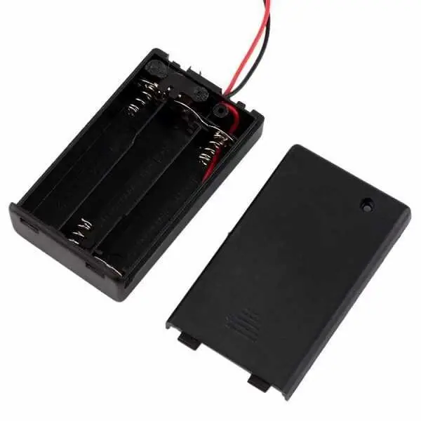 3'lü AA Pil Yuvası (Kapaklı ve Switchli) - 1