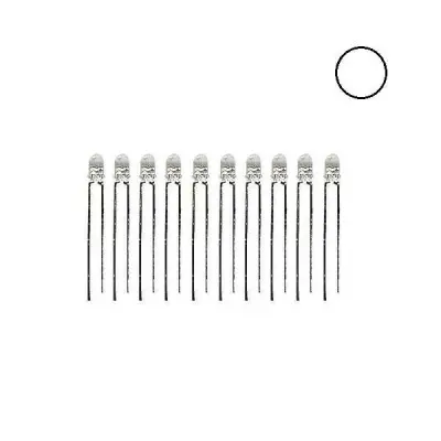 3mm Şeffaf Beyaz Led - 10 Adet - 1 data-big=