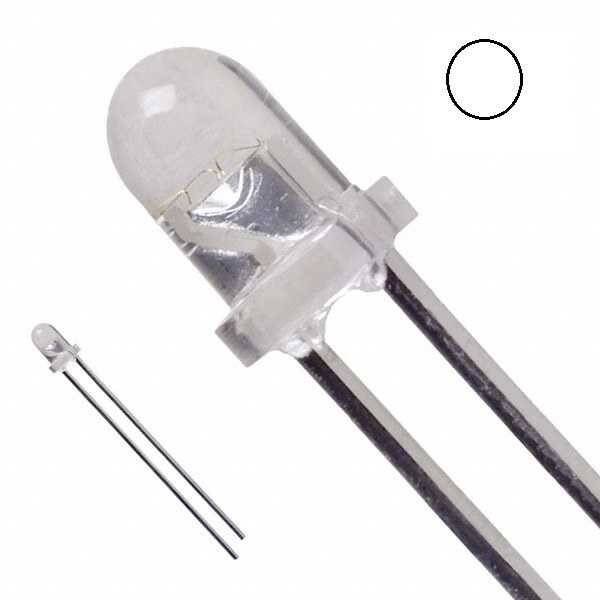 3mm Şeffaf Beyaz Led - 10 Adet - 2