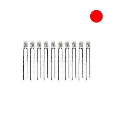 3mm Şeffaf Kırmızı Led - 10 Adet - 1 data-big=
