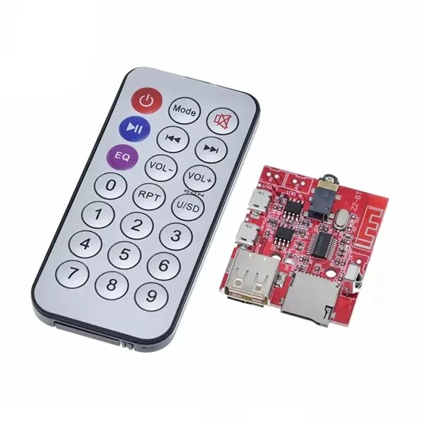3W Araç Bluetooth 4.1 MP3 WAV Amfi Kiti - Uzaktan Kumandalı - SD Kart ve USB Destekli - 1