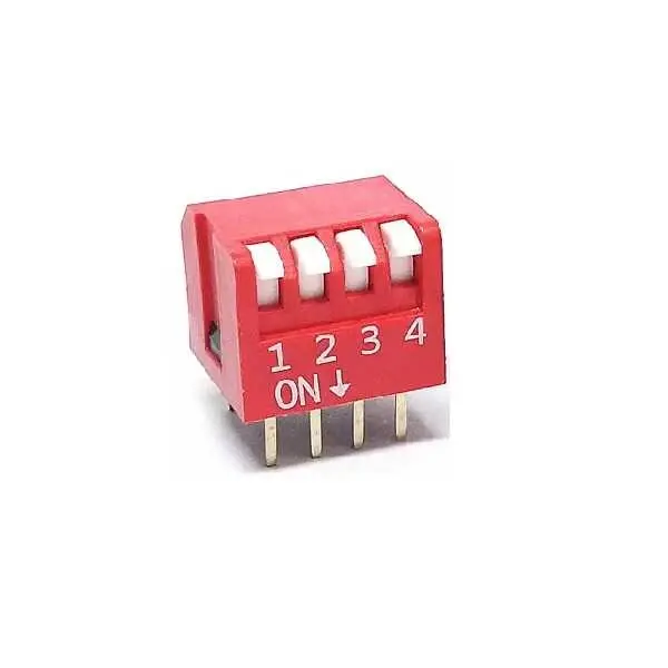 4 Pin Piyano Tip Dip Switch - 1