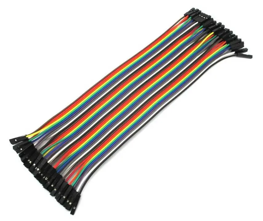 40 Pin Ayrılabilen Dişi-Dişi Jumper Kablo-100mm - 1