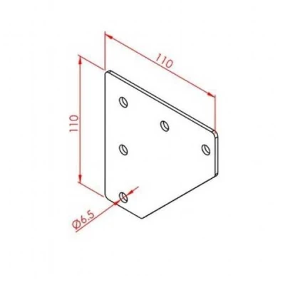 40x40 2 Yönlü Bağlantı Sacı - 2 data-big=