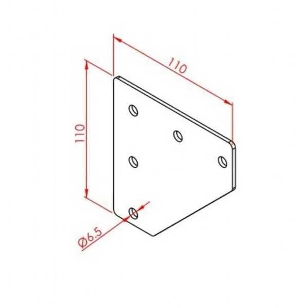 40x40 2 Yönlü Bağlantı Sacı - 2