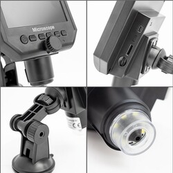 4.3 inch Ekranlı 1-600x Taşınabilir Mikroskop - Thumbnail
