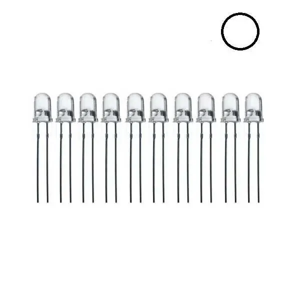 5mm Beyaz Led - 10 Adet - 1