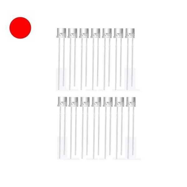 5mm Şeffaf Kırmızı Kesikbaş Led - 10 Adet - 1