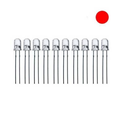 5mm Şeffaf Kırmızı Led - 10 Adet - 1 data-big=