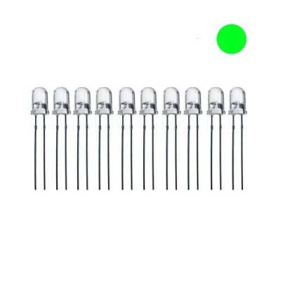 5mm Şeffaf Yeşil Led - 10 Adet - 1 data-big=