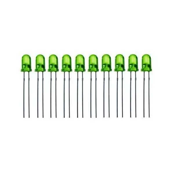 5mm Yeşil Led - 10 Adet - 1
