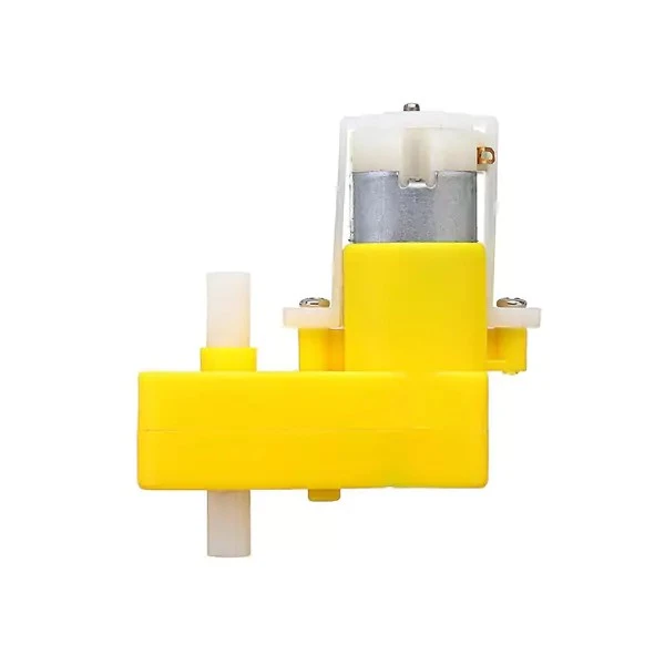 6V 200RPM L Tip Redüktörlü DC Motor - Çift Şaft - 1