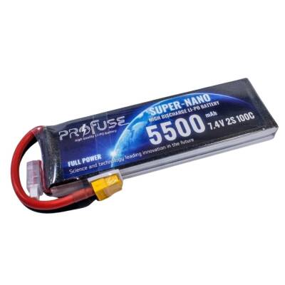 7.4V 2S 5500mAh 100C Lipo Batarya - 1 data-big=