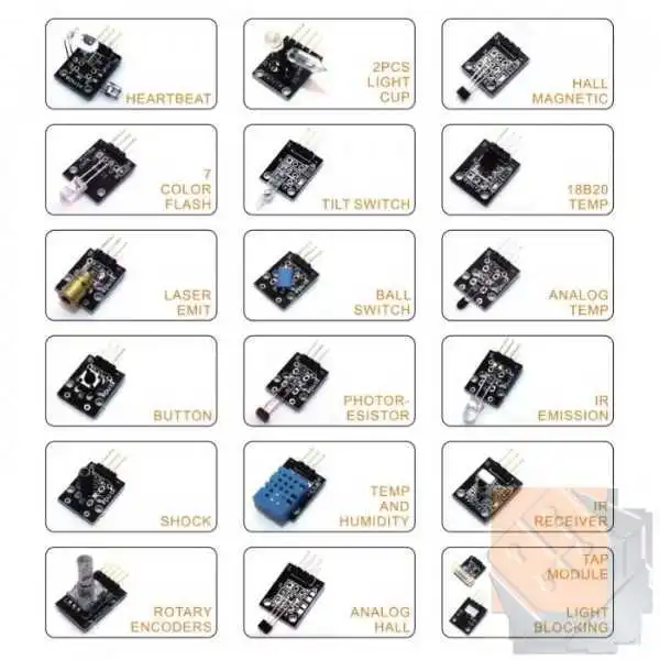 Arduino Setleri - Arduino 37 Parça Sensör Kiti