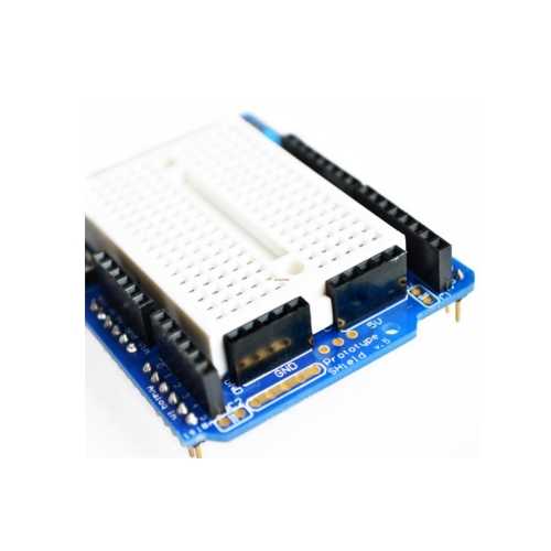 Arduino Uyumlu Sensör - Modül - Mini Breadboardlu Arduino UNO R3 Proto Shield Kiti