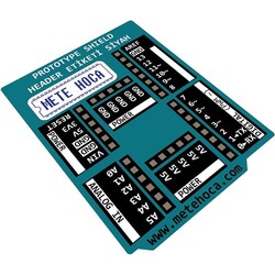 Atölye - Lab - Kırtasiye - Arduino Prototype Shield Header Etiketi - Siyah