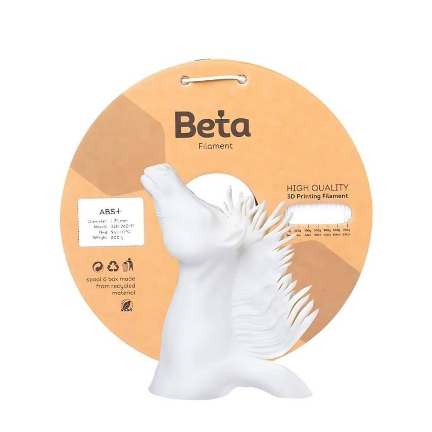 Beta ABS Plus Beyaz Filament 1.75mm 800gr - 2